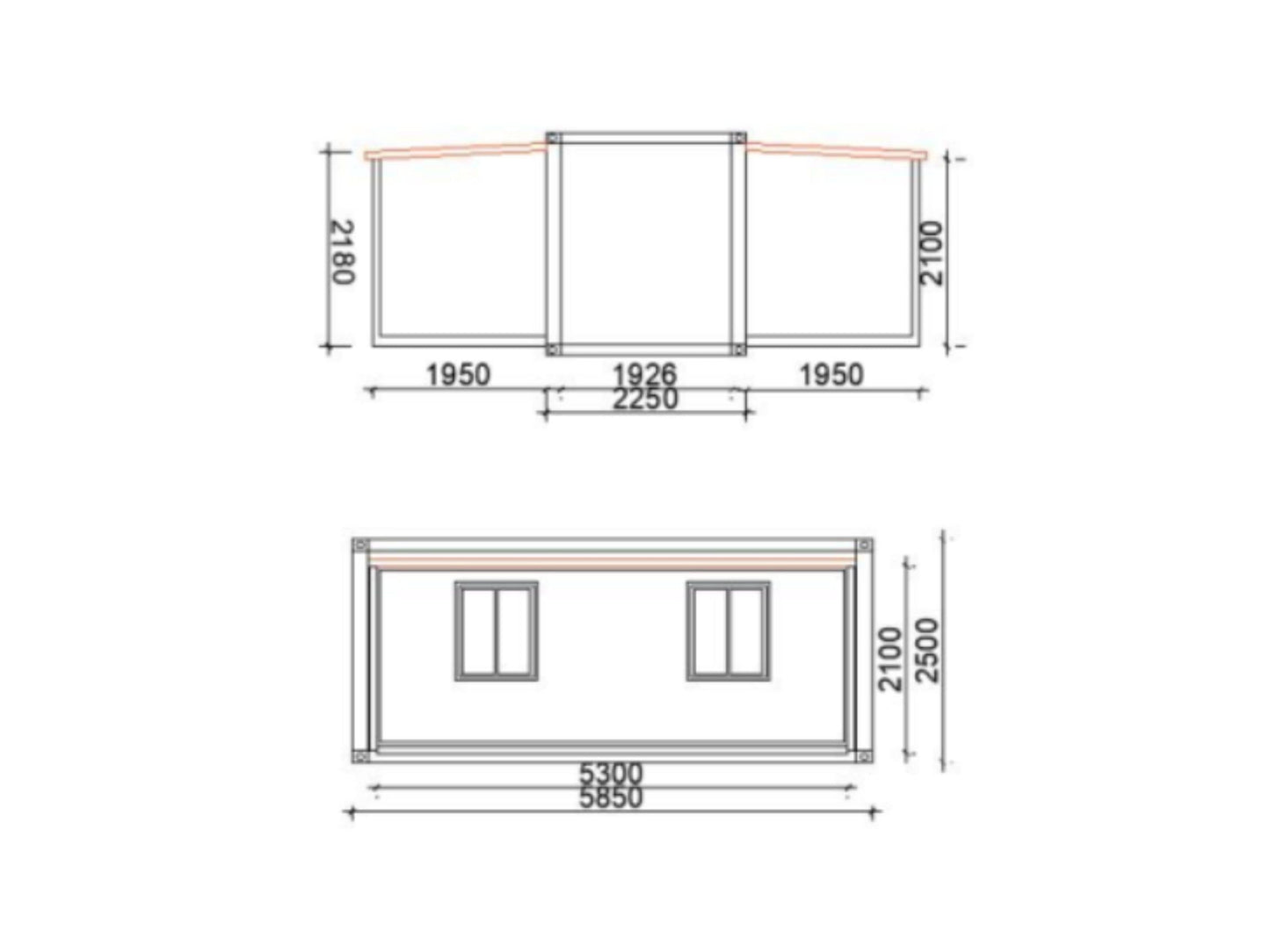 20ft & 20ft Customized Prefabricated Home - Your Space, Your Way Eco-Friendly Modular Home - One or Two Bedrooms