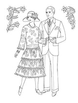 Creative Haven The Great Gatsby Fashions Coloring Book (Adult Coloring Books: Fashion) Dover Publications