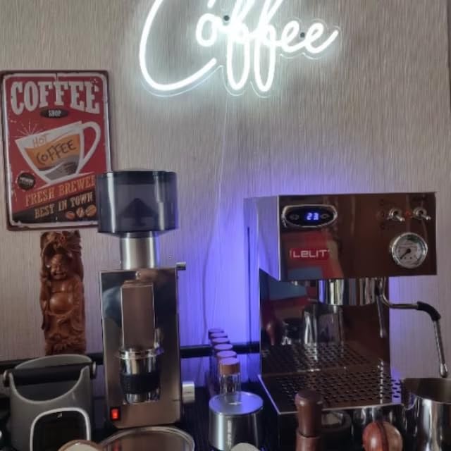 Coffee Neon Sign, Large Cafe LED Lights for Coffee Bar Beer Club Wall Decor, USB Powered Cool Neon Lights Sign for Bedroom Windows Glass Hotel Pub Cafe Shop Logo Wedding Birthday Party Decorations YLSZZO