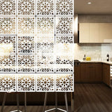 Lchen Hanging Room Divider,10 Pieces Wood-Plastic Hanging Panels 0.2“Thick Screen Panel for Living Room Bedroom Home Decoration(HTT-10S,11.4"X11.4") Lchen