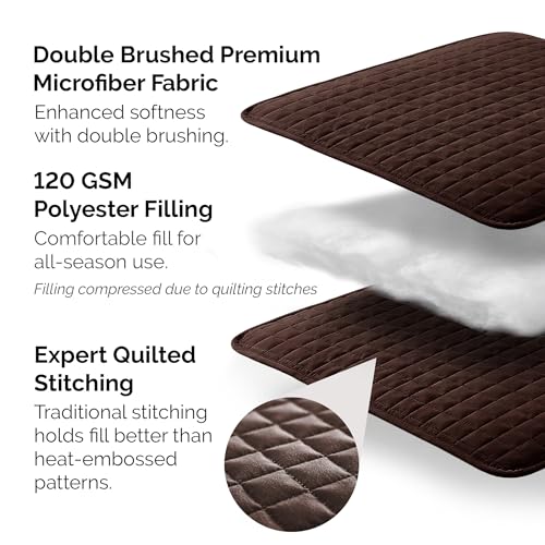 Southshore Fine Living, Inc. Oversized King Quilt Bedding Set, Soft Brushed Microfiber Bedspread, Pet Hair Resistant Bedding, California/King Quilt Coverlet Set with 2 Shams, Chocolate Brown Southshore Fine Living, Inc.