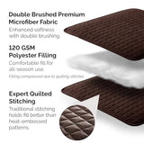 Southshore Fine Living, Inc. Twin XL Bedspread Quilt Set, Dorm Room Bedding Essentials, Stain Resistant, Machine Washable Bed Spread, XL/Twin Brown Comforter Set w/Pillow Sham, Chocolate Brown Southshore Fine Living, Inc.