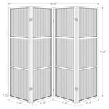 Coaster Home Furnishings - Browning - Wood - 70-Inch 4-Panel Room Divider Folding Screen with Bamboo Panels and Freestanding Structure - Living Room & Bedroom - Walnut - 961638 Coaster Fine Furniture