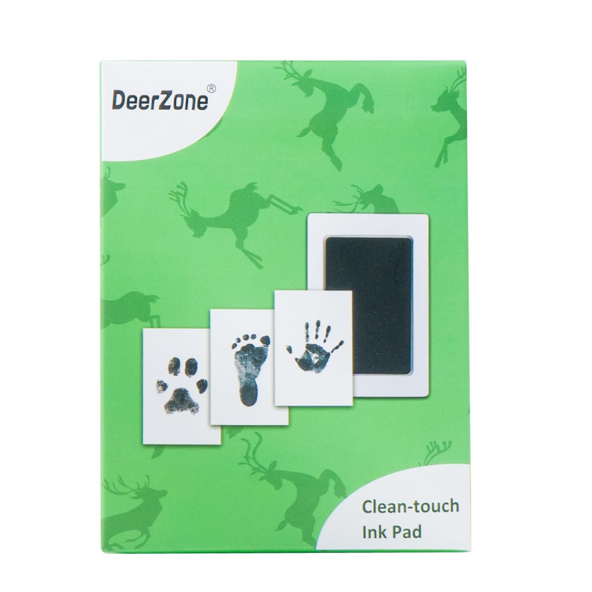 DeerZone Inkless Paw Print Kit,Dog Paw Print Kit,Dog Nose Print Kit,Clean Touch Ink Pads and Imprint Cards,Pet Paw Print Impression Kit for Dogs Cats Footprint Keepsake DeerZone