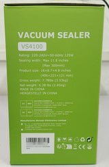 Bonsenkitchen Vacuum Sealer Machine, Powerful Low-Noise Food Vacuum Sealer for High-Speed Continuous Working, Handle Locked Design, Built-in Cutter, 2 Bag Rolls + 100 PCS Vacuum Bags Bonsenkitchen