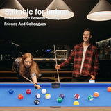 4.5FT Billiard Table, Mini Pool Table for Kids and Adults, Indoor & Outdoor Game Table Set includes 2 Cue Sticks, 16 Balls, Triangle, Chalk for Game Room Family RAYKEEP