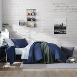 Nautica - Twin/Twin XL Comforter Set, Reversible & Ultra-Soft Bedding, Deep Pockets, 5 Piece Bonus Bed Set with Matching Bed Sheets, Pillowcase, & Tote Bag (Captain's Blue/Green) Nautica