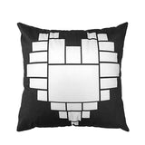 Subtransfer 6 Pack Sublimation Pillow Case Heart Pillow Covers 16x16 Double Sided Sublimation Blank Panel Pillow Case (6 Pack A) Subtransfer