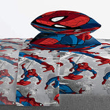 Jay Franco Marvel Spiderman Burst 5 Piece Full Bed Set - Includes Reversible Comforter & Sheet Set - Bedding - Super Soft Fade Resistant Microfiber (Official Marvel Product) Jay Franco