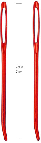 Various Cable Stitch Holders Knitting Needles,Curved Large-Eye Blunt Tapestry Sewing Yarn Needles Weaving, Knitting Metal Stitch Markers Clips- All Metal Knitting Accessories Tiazey