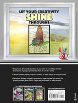 Beautiful Butterflies Stained Glass Coloring Book Dover Publications