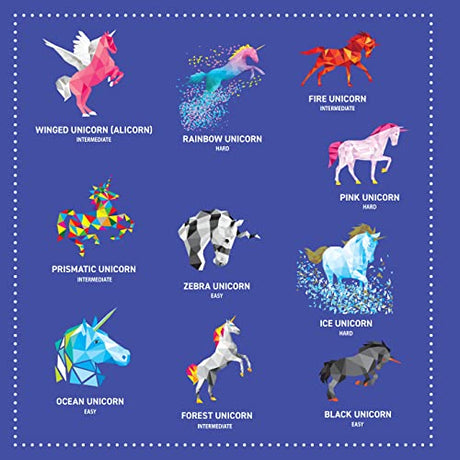 My Sticker Paintings: Unicorns: 10 Magnificent Paintings (Happy Fox Books) For Kids 6-10 to Create Unicorns with Up to 100 Removable, Reusable Stickers for Each Design, plus Fun Facts and Folklore Happy Fox Books