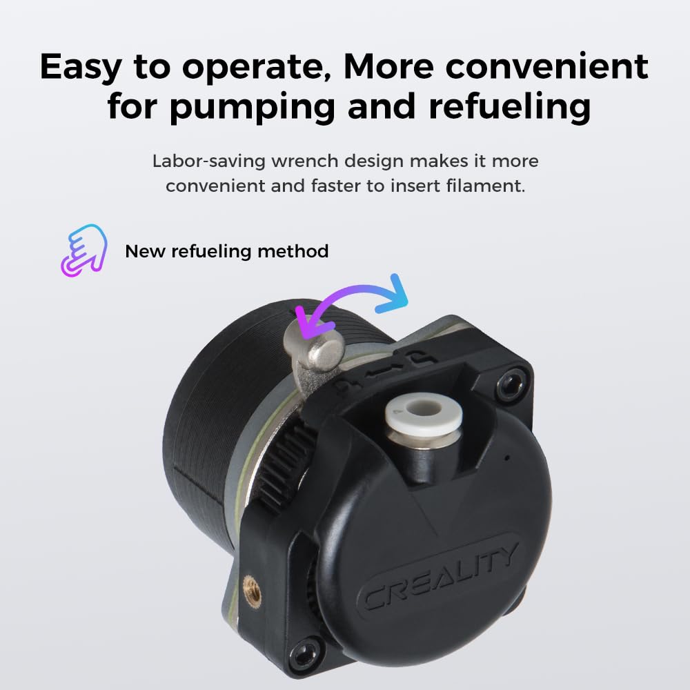 Creality K1 Extruder with Motor, Official Upgraded K1 Extrusion Mechanism Kit Direct Drive Extruder Dual Gear Feeding Smooth Feeding High Speed Printing for K1/K1 Max/K1C Ender 3 V3 Plus 3D Printer Creality