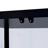 Glass Display Case - Modern Curio Cabinets with Glass Doors & Five Shelves, 64.25'' Tall, Black Frame, Curio Display Cabinet for Collectibles, Living Room, Dining Room, or Office CARTESIAN