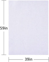 Cross Stitch Aida Fabric 14 Count, 59 by 39 Inch Large Size, Classic Reserve Cross Stitch Aida Cloth for Home DIY Embroidery Decoration MYFAMIREA