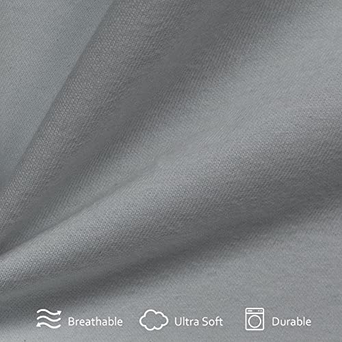 Cot Sheets 31" x 75"(Sheet Only), Cot Fitted Sheet Ultra Soft and Breathable Snug Fit for Narrow Twin Mattress/RVs Bunk/Guest Beds/Army Cots/Trifold Mattress/Travel Size Mattress Grey Moonsea