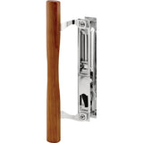 Prime-Line C 1148 Chrome Diecast Sliding Door Handle Set with Wood Pull, fits Acorn Doors (Single Pack) PRIME-LINE