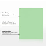 LUXPaper 8.5" x 11" Paper | Letter Size | Pastel Green | 60lb. Text | 50 Qty LUXPaper