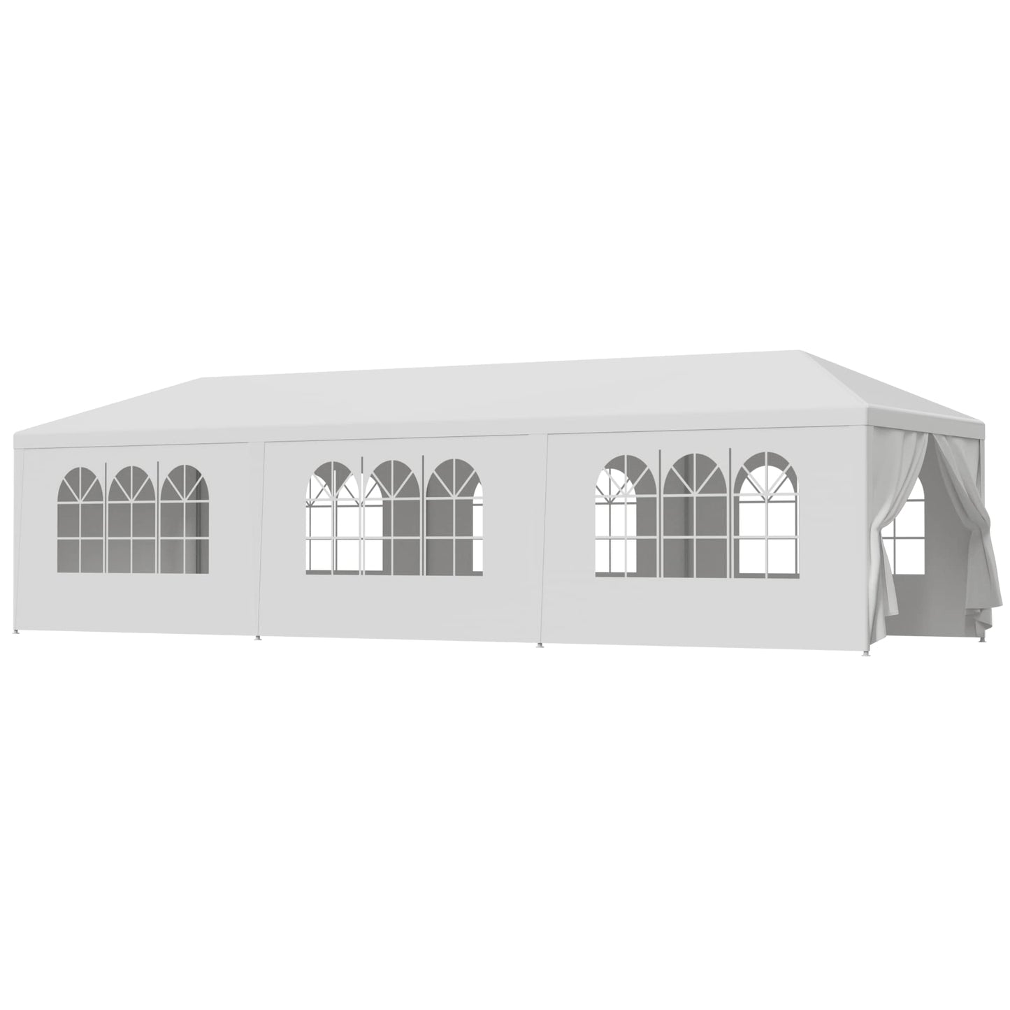 BBBuy 10'x30' Outdoor Party Wedding Tent Canopy Waterproof Camping Gazebo BBQ Shelter Pavilion Heavy Duty, 8 Removable Sidewalls (10x30) - WoodArtSupply