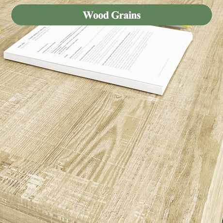 WOODTIME Extendable Conference Table for 6-8 People, 63" to 78.7" Rectangle Meeting Seminar Table for Office Conference Room, Black & Brown WOODTIME