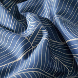 Get Bed Ready Unique Mid-Century Modern Boho Chic Vintage Retro Mod Print Bedding Egyptian Cotton Duvet Cover Set Minimalist Chic Botanical Design Asian Zen Style Pattern (Twin, Dusky Blue) Get Bed Ready