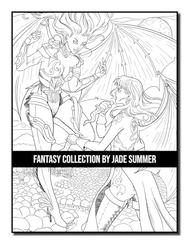 Fantasy Collection: An Adult Coloring Book with 100+ Incredible Coloring Pages of Mermaids, Fairies, Vampires, Dragons, and More! WoodArtSupply