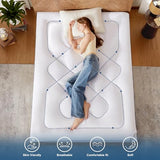 BEDLORE Queen Mattress Topper, Thick Pillow Top Bed Cover for Back Pain Relief, Soft Mattress Pad with Deep Pockets 6-18 inch BEDLORE