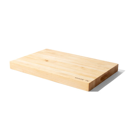 Made In Cookware - Butcher Block - Maple Wood - Crafted in USA - Thick Charcuterie Board with Side Handles - 17.75x11.75"