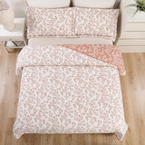 Marina Decoration Jacquard Embroidered Stitching Coverlet Bedspread Ultra Soft Bedding Solid 2 Piece Summer Quilt Set with 1 Quilted Sham, Pink Floral Twin/Single Size Marina Decoration