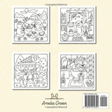 Cozy Cuties: Coloring Book for Adults and Teens Featuring Adorable Animal Characters, Relaxing Hygge Moments and Comfy Scenes WoodArtSupply