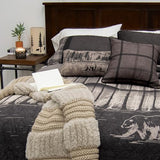 Donna Sharp Nighttime Quilt Bedding Set - 3-Piece King Size Quilt Set - Includes 1 Quilt and 2 Pillow Shams - Machine Washable - Perfect for Rustic Decor Donna Sharp