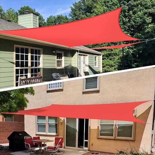 TANG Sunshades Depot 12' x 18' U-V Block Sun Shade Sail Perfect for Outdoor Patio Garden Pergola Gazebo Canopy Deck Playground Preschool Heavy Duty TANG
