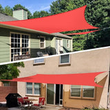 TANG Sunshades Depot 12' x 18' U-V Block Sun Shade Sail Perfect for Outdoor Patio Garden Pergola Gazebo Canopy Deck Playground Preschool Heavy Duty TANG
