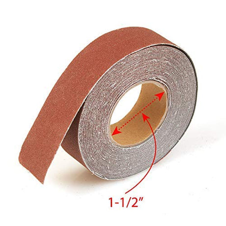 Peachtree Woodworking Supply Steel Dispenser with Multi-Roll Assorted Abrasive Rolls for Wood Turners, Wood, Metal Workers, Automotive Body Work in Assorted Grits 150, 240, 320, 400 and 600 Grit Rolls Peachtree Woodworking Supply