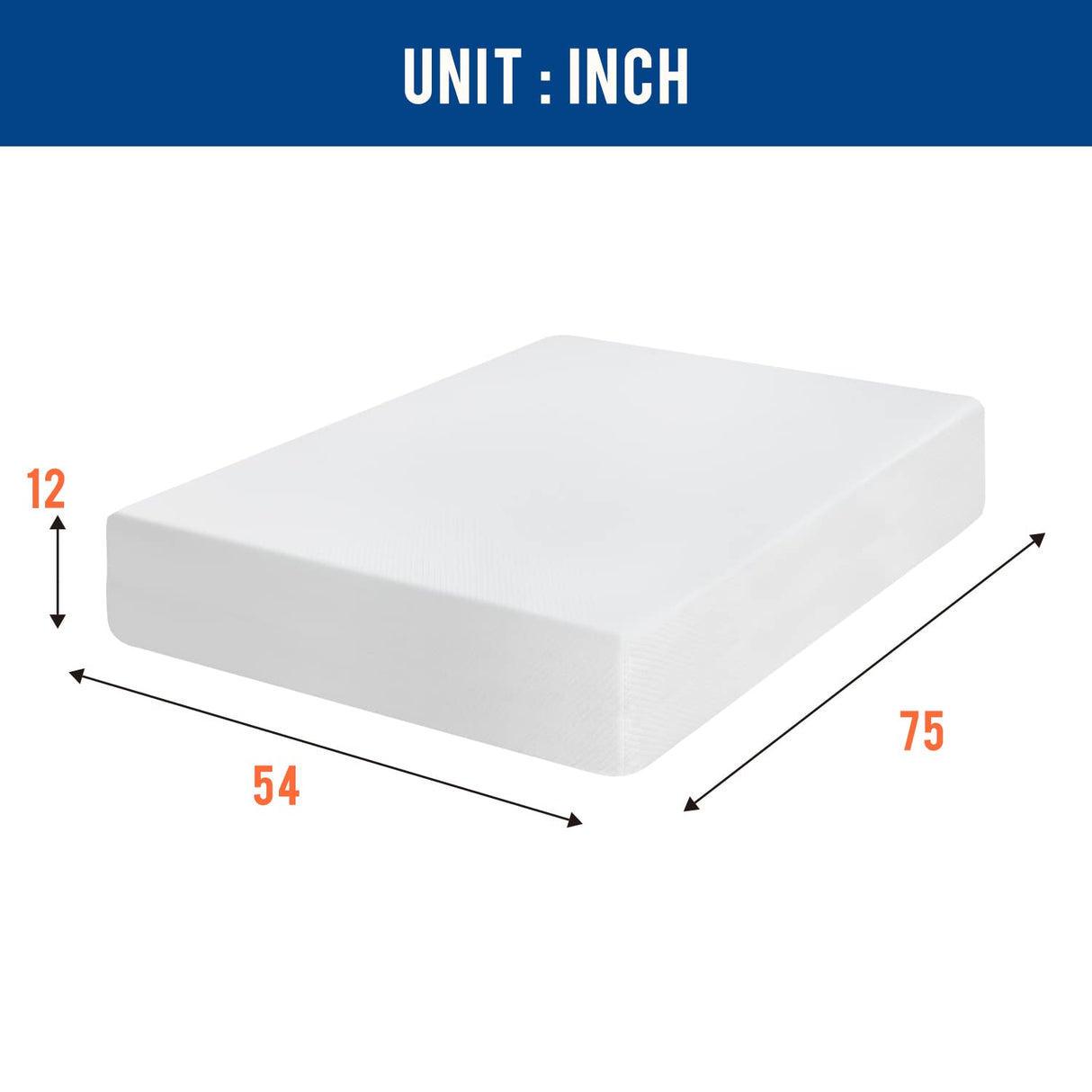 Full Mattress 12 inch Gel Memory Foam Mattress Medium Firm Mattresses for Cool Sleep Relieving Pressure Relief CertiPUR-US Certified Mattress in a Box FDW