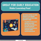 Mudpuppy Solar System – 70 Piece Jigsaw Puzzle with Planet Shaped Pieces Featuring Planets Constellations And Other Fun Space Themed Objects Mudpuppy