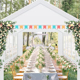 COBIZI 10x30 FT Party Tent Heavy Duty, Large Outdoor Wedding Tents for Parties with 8 Sidewalls & Built-in Sandbags,Waterproof Event Canopy Gazebo Commercial Tent for Carport,Camping,Patio,Windproof COBIZI