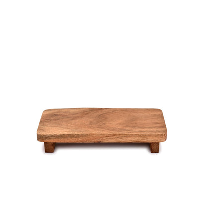 Samhita Display Stands Acacia Wood Modern Farmhouse Décor Displays Decorations for Rustic Home and Kitchen Décor (9" x 4" x 1.5")