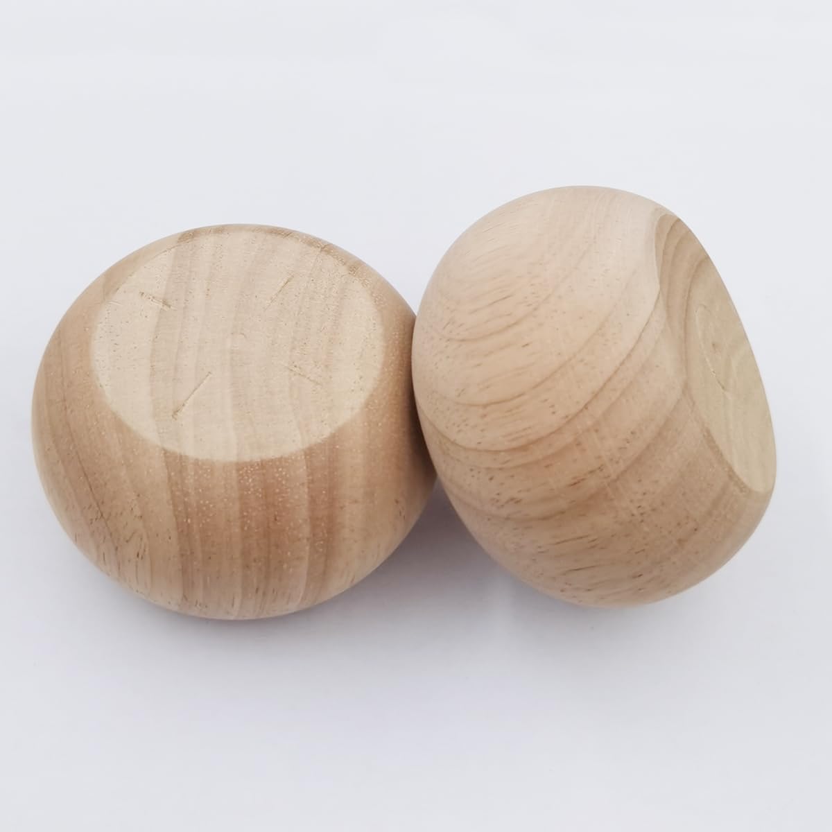 Btibpse 2 Inch Wooden Bun Feet Sofa Replacement Parts Round Furniture Legs Unfinished Sofa Couch Chair Ottoman Replacement Legs Solid Wood Cabinet Legs Set of 4 (2 inch Unfinished) Btibpse