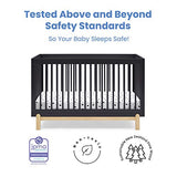 Delta Children Poppy 4-in-1 Convertible Crib, Midnight Grey/Natural Delta Children