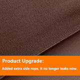 TAIMIT Brown Queen Size Comforter Set - 7 Pieces, Bed in a Bag Bedding Sets with All Season Soft Quilted Warm Fluffy Reversible Comforter,Flat Sheet,Fitted Sheet,2 Pillow Shams,2 Pillowcases TAIMIT
