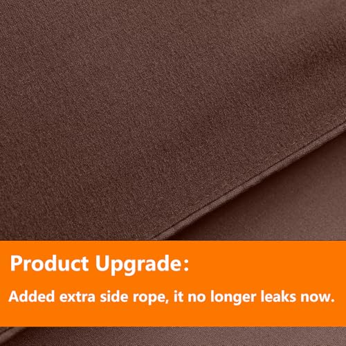 TAIMIT Brown Twin Size Comforter Set - 5 Pieces, Bed in a Bag Bedding Sets with All Season Soft Quilted Warm Fluffy Reversible Comforter,Flat Sheet,Fitted Sheet,1 Pillow Shams,1 Pillowcases TAIMIT