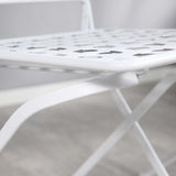 Outsunny 3 Piece Patio Bistro Set, Folding Outdoor Furniture with USA Mosaic Table and Chairs, Portable Metal Frames for 4th of July, Balcony, Backyard, Poolside, Porch, American Flag Outsunny