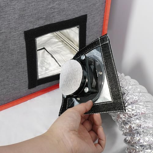 Smart Control 3-Layer Ventilation Filter Kit with High Efficiency 5000RPM Exhaust Fan and 1.5M Exhaust Pipe for 3D Printer Enclosure Tent Cover DIY, Laser Engraver Enclosure DORUNDEA