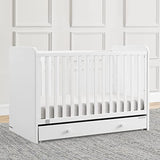 GAP babyGap Graham 4-in-1 Convertible Crib with Storage Drawer - Greenguard Gold Certified, Bianca White Delta Children