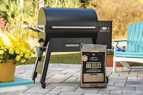 Traeger Grills BBQ Select 100% All-Natural Wood Pellets for Smokers and Pellet Grills, BBQ, Bake, Roast, and Grill, 30 lb. Bag