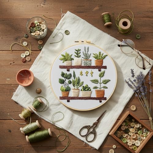 CZFSWT Embroidery Kit for Beginners, Needlepoint Kits for Beginners, Cross Stitch Kits for Beginners Suitable for Embroidery Beginners, Handicraft Enthusiasts
