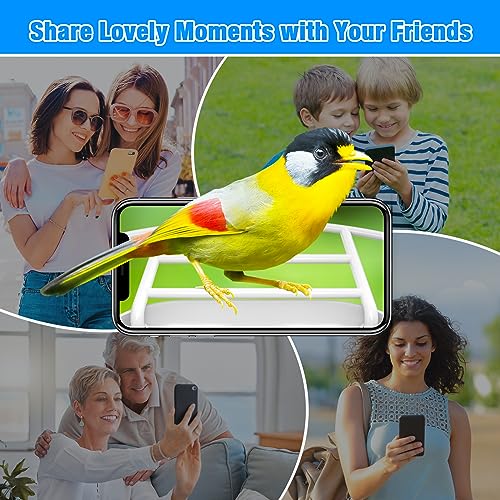 isYoung Smart Bird Feeder with Camera, Free AI Forever, Identify 11000+ Bird Species, Auto Capture Bird Videos & Solar Panel with 64G TF Card, Ideal - WoodArtSupply