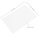 HEIHAK 100 PCS 3.4 x 2.1 Inch Sublimation Metal Business Cards, White Aluminum Blank Smooth Name Cards Gift Cards VIP Cards for Most Custom Laser Engraving, 0.01 inches Thick HEIHAK