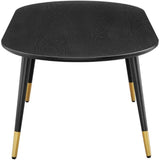Modway Vigor Coffee Table, 47" Oval, Black Modway